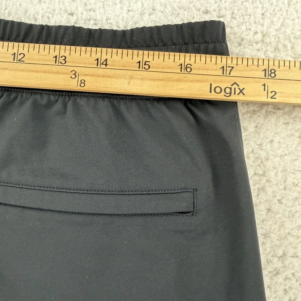 Uniqlo Jogger Pants Mens XL Black Woven Elastic Waist Zip Pocket Lightweight Gym